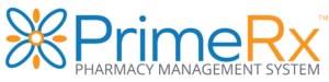 a logo for the PrimeRx Pharmacy Management System – PrimeRx